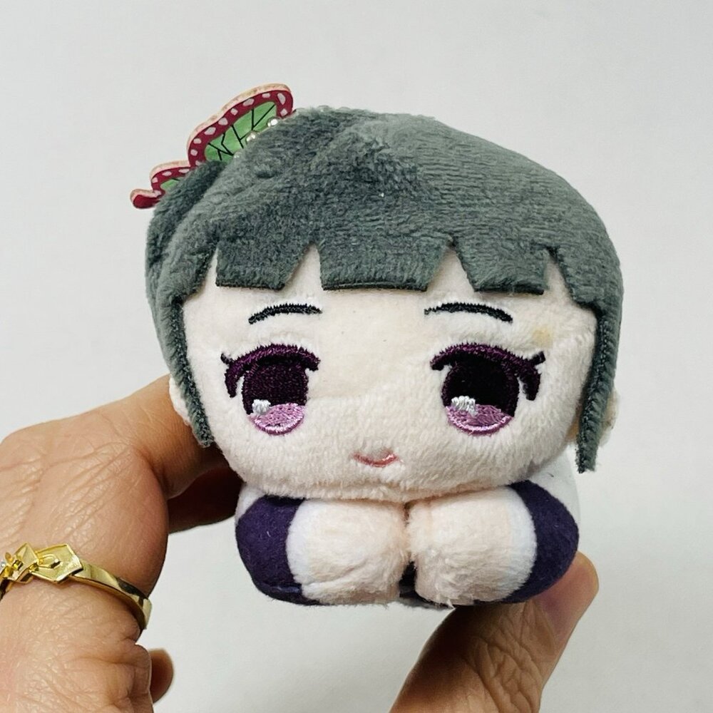 Demon Slayer Kanao Tsuyuri Plush Keychain Doll Girl Keyring Japanese Anime Manga